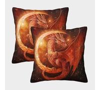 kaiyun Red Drago-Energia vitale Fodera Per Cuscino Moderna Cuscino Casa Camera Da Letto Divano Auto Ufficio Esterno 40x40cm 2 Pacchi