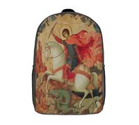 kaiyun Riding A Bianco Cavallo to Kill The Azure Drago Zaino Scuola Elementare Zaini Per Ragazze Ragazzi Adolescenti Cartella Scuola Casual Borse Backpack 17inch