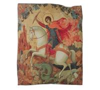 kaiyun Riding A Bianco Horse to Kill The Azure Drago Coperta Morbidi E Caldi Lenzuola in Flanella Stampata Per Letti E Divani 40x50inch(100x130cm)
