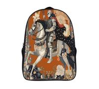 kaiyun Ritratti medievali Zaini Junior Per Bambini Cavaliere scheletro Zainetto,ragazze,ragazzo,bambino,3D Big Bag Scuola,zaino Da Viaggio 16 inch