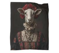 kaiyun Ritratto di una pastorella - Coperta Calda E Versatile Per Divani, Trapunta Da Viaggio Morbida E Accogliente,40x50inch(100x130cm)