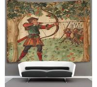 kaiyun Robin Hood Arcierey Arazzi Estetica - Arazzo Da Parete Indie Decorazione Della Stanza Arte Appeso A Parete, Artee Da Parete 100cmx150cm