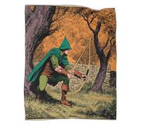 kaiyun Robin Hood in stile medievale Coperta in Flanella Coperte Morbide E Leggere Per Tutte Le Stagioni Lenzuola Casa E Viaggio 50x60inch(127x152cm)