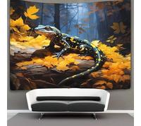 kaiyun Salamandra nella foresta Tapestry Wall Hanging - Illustrazione artistica Bedspread,Blanket Throw Tapestries for Living Room,Home Decor 150cmx200cm