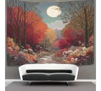 kaiyun Scena autunnale Tapestry Wall Hanging -Pittura a guazzo Bedspread,Blanket Throw Tapestries for Living Room,Home Decor 180cmx230cm