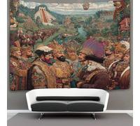 kaiyun Scena di personaggi medievali Arazzo Appendere Alla Parete, Arte Murale Estetico Per La Decorazione Della Casa,per Soggiorno,camera Da Letto,100cmx150cm