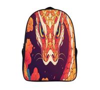 kaiyun Serpiente Per La Scuola E Da Viaggio Per Bambini Zaino,Sacchetti Di Scuola Con Stampa 3D Ilustración de líneas Motivo 16 inch