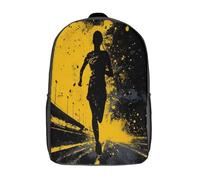 kaiyun Silhouette di una giovane donna nera che corre Zaini Junior Per Bambini Zainetto,ragazze,ragazzo,bambino,3D Big Bag Scuola,zaino Da Viaggio 17inch