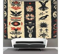 kaiyun Simboli dei nativi americani Tapestry Wall Hanging -Maremless Pattern Bedspread,Blanket Throw Tapestries for Living Room,Home Decor 180cmx230cm