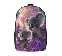 kaiyun Simpatico duo di koala Sacchetti Di Scuola Nature Stile Artistico Fantasy Elementare Ragazzi Bambina Zaino Asilo Bambino Zaini Scuola Bambini Zainetto 17inch