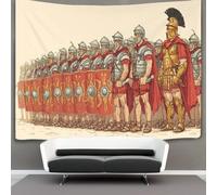 kaiyun Soldati romani in fila Arazzo Da Parete Scudi ovali e spade corte in mano Arazzi Da Appendere Alla Parete Camera Da Letto Decorazioni Per La Casa 130cmx150cm