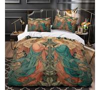 kaiyun Stampa artistica vintage con simmetria angelica Copripiumino 3D Stampata Con Cerniera E Federa,Biancheria Da Letto Set 3 Pieces in Microfibra Per Per La Casa E L'hotel Super King（260x220cm）