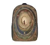 kaiyun Stile di Ildegarda Borsa Da Scuola Ragazzi Zaini Ragazze Elementare Creation of The Universo Zainetto Bambino Gita Zaino Leggero 17inch