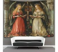 kaiyun Stile dipinto a olio Arazzo Dos diosas en la iglesia Arazzi Biancheria Da Letto Copriletto Dormitorio Camera Da Letto Decorazione Da Parete 180cmx230cm