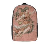 kaiyun Stile murale dell'antica Roma Zainetti Per Bambini,Elementare Adolescenti Cartella Scuola Casual Dea greca Zaini Ragazzi Ragazze Backpack 17inch
