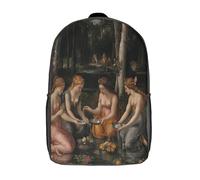 kaiyun Stile rinascimentale Zainetti Per Bambini,Zaino Scuola Elementare Adolescenti Cartella Scuola Casual Fate nella mitologia greca Zaini Ragazzi Ragazze Backpack 17inch