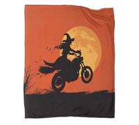 kaiyun Strega alla guida di una moto - Coperta Calda E Versatile Per Divani, Trapunta Da Viaggio Morbida E Accogliente,80x90inch(200x230cm)
