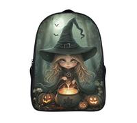 kaiyun Strega Zaini Per Bambini Magia Stampato in 3D Leggero Zainetto Borsa Da Scuola Elementare Per Ragazzi Ragazze 16 inch
