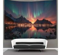 kaiyun The Aurora boreale in The Night Sky Arazzo Per Camera Da Letto Estetico, Da Appendere Alla Parete Per La Decorazione Della Casa 150cmx200cm