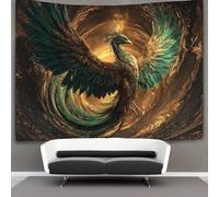kaiyun The Fenice Rises from The Vortex of Fire Arazzi Estetica - Arazzo Da Parete Indie Decorazione Della Stanza Appeso A Parete, Arte Da Parete 130cmx150cm