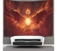 kaiyun The Flaming Fenice Rises from The Fire Arazzi Estetica - Arazzo Da Parete Indie Decorazione Della Stanza Appeso A Parete, Arte Da Parete 130cmx150cm
