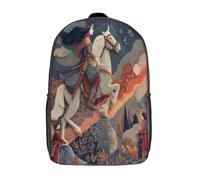 kaiyun The Ragazza Rides Her Horse with Her Head Held High, Facing The Tramonto Zaini Junior Per Bambini Zainetto,ragazze,ragazzo,bambino,3D Big Bag Scuola,zaino Da Viaggio 17inch