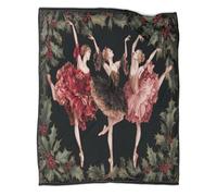 kaiyun Tre ballerine che danzano Coperta in Flanella Coperte Morbide E Leggere Per Tutte Le Stagioni Lenzuola Casa E Viaggio 40x50inch(100x130cm)