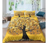 kaiyun Un albero pieno di monete d'oro Biancheria Da Lettoset Da 3 Pezzi, Stampa A Copripiumino 3D, in Microfibra Con Cerniera E Federa Per Ragazzo, Ragazza King（220x240cm）