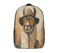 kaiyun Un cammello con cappello da ranger e occhiali da sole Sacchetti Di Scuola,Borsa Da Scuola Asilo, Ragazzi Per La Scuola Per Ragazze,Zaino Da Viaggio Alla Moda 17inch