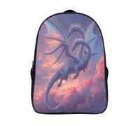 kaiyun Un drago argentato con due teste nel cielo Zaini Snug,Zaino,per Scuola,sport E Viaggi Zainetto Per Fetto Bambini 16 inch