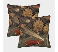 kaiyun Un uomo in una fluente veste rossa, il suo terzo occhio irradia luce Fodera Per Cuscino Moderna Cuscino Casa Camera Da Letto Divano Auto Ufficio Esterno 50x50cm 2 Pacchi