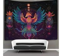 kaiyun Una fenice vibrante e colorata Arazzo Da Parete Arazzi Da Appendere Alla Parete Camera Da Letto Decorazioni Per La Casa 150cmx200cm