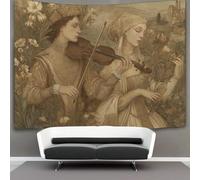 kaiyun Uomini che suonano il violino e donne che cantano in coro Arazzo Per Camera Da Letto Estetico, Da Appendere Alla Parete Per La Decorazione Della Casa 150cmx200cm