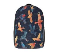 kaiyun Various Birds-deep Cielo azzurro Zaini Junior Per Bambini Zainetto,ragazze,ragazzo,bambino,3D Big Bag Scuola,zaino Da Viaggio 17inch