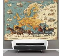 kaiyun Veliero con carrozza del XVIII secolo Arazzo Per Camera Da Letto Estetico, Da Appendere Alla Parete Per La Decorazione Della Casa 100cmx150cm