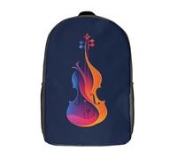 kaiyun Violino ColoRosso Notes Zainetto Per Scuola Sport E Viaggi Adolescenti Borsa Da Scuola Leggero Sacchetti 17inch