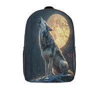 kaiyun Wolves HGufoing at The Luna Per La Scuola E Da Viaggio Per Bambini Zaino,Sacchetti Di Scuola Con Stampa 3D Motivo 17inch
