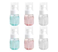 Kaiyzo 6 Pezzi Plastica Trasparente Spruzzino Nebulizzatore 30 ml Boccette Profumi Vuoti Portaprofumo da Viaggio Ricaricabile Contenitori da Viaggio per Liquidi Profumi Disinfezione Rosa Blu
