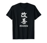 Kaizen Sumi-e Pennello Giapponese Kanji Minimalist (Bianco) Maglietta
