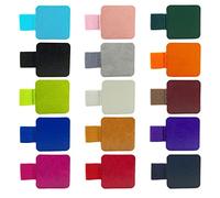 Kaizuca 15 Pezzo Adesivo Porta Penne, Portapenne Elastico, Pen Loop, con Anello Elastico, Materiale in Pelle, Lmpermeabile e Antigraffio, per Computer, Diari, Calendari e Planners (15 Colori)