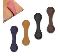 Kaizuka Set di 4 Segnalibri Magnetici, Segnalibro Magnetico Retrò Fronte-Retro, Segnalibro Personalizzato in Ecopelle Pu, Segnalibri Portatili, Regalo per la Famiglia o Gli Amici