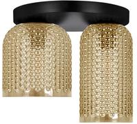 Kaja Capri lampada da soffitto 2x15 W nero-ambra K-5624