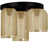 Kaja Capri lampada da soffitto 3x15 W nero-ambra K-5625