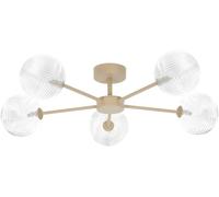 Kaja Casoli lampada da soffitto 5x10 W trasparente-beige K-5711