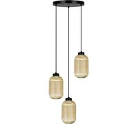 Kaja Fadiga lampada sospesa 3x15 W nero-ambra K-5745