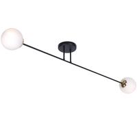 Kaja Isla lampada da soffitto 2x40 W bianco-nero-verderame K-4913