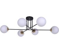 Kaja Isla lampada da soffitto 6x40 W bianco-nero-verderame K-4915