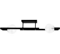 Kaja Parma lampada da soffitto 2x10 W nero-trasparente K-5760