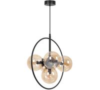 Kaja Piro lampada sospesa 5x10 W nero-ambra K-5369