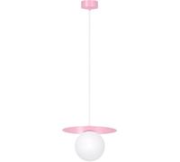Kaja Robin lampada sospesa 1x10 W bianco-rosa K-5440
